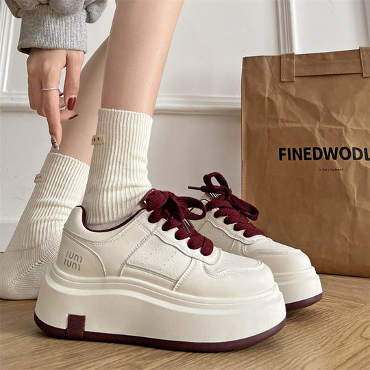 Damen Plateau Sneakers mit ergonomischer Dämpfung und sportlichem Design R&B