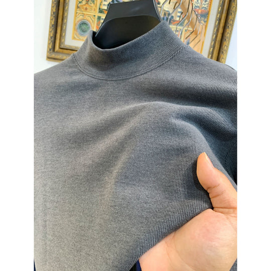 Damen Stehkragen Pullover aus weicher Baumwollmischung R&B