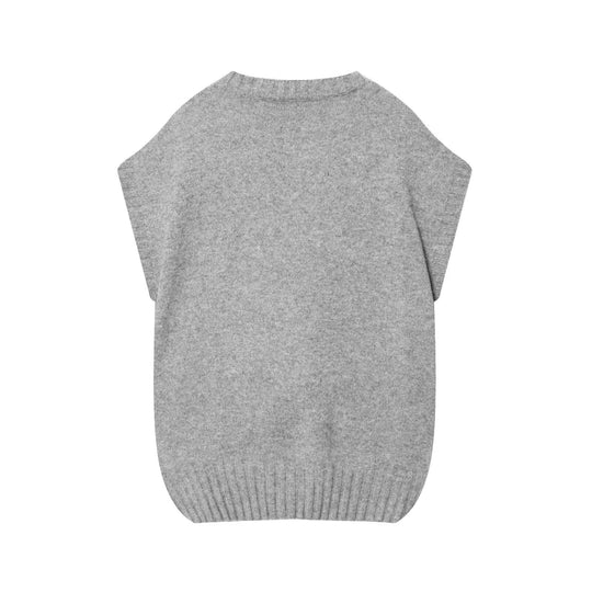 Damen lässiges Stricktop mit asymmetrischem Saum R&B