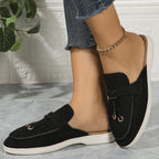 Damen Mokassin-Pantoletten mit elegantem Design und hochwertiger Oberflächenstruktur R&B