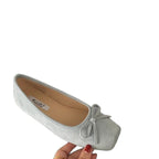 Damen Ballerinas aus hochwertigem Wildleder mit filigranem Schleifendetail R&B