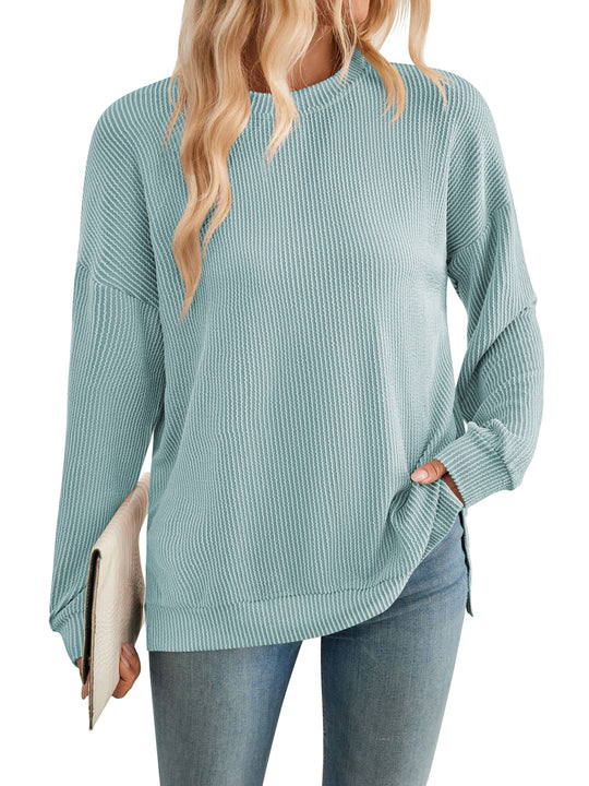 Damen lässiger Strickpullover R&B