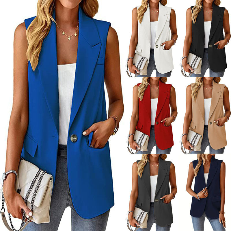 Damen Stylischer Blazer-Weste R&B
