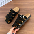 Damen Bequeme Clogs mit verstellbarem Riemen und weichem Fußbett EB