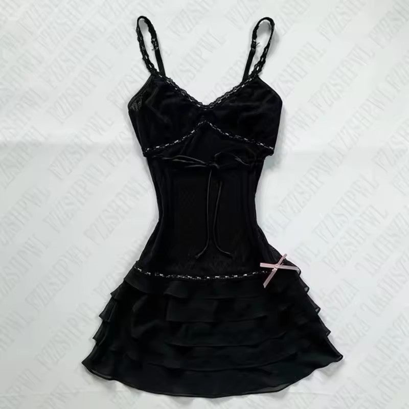 Damen Wickelkleid mit Rüschen und Karomuster R&B