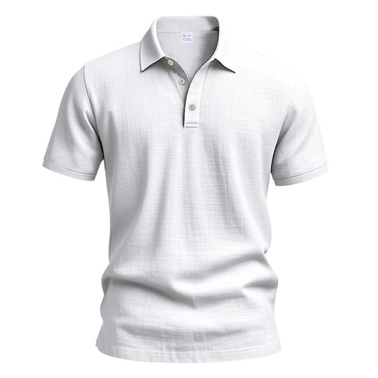 Herren Polo-Hemd mit strukturiertem Design und hochwertiger Baumwolle R&B