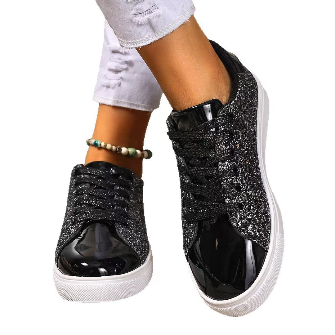 Damen Glitzernde Sneakers mit metallisch schimmerndem Obermaterial R&B