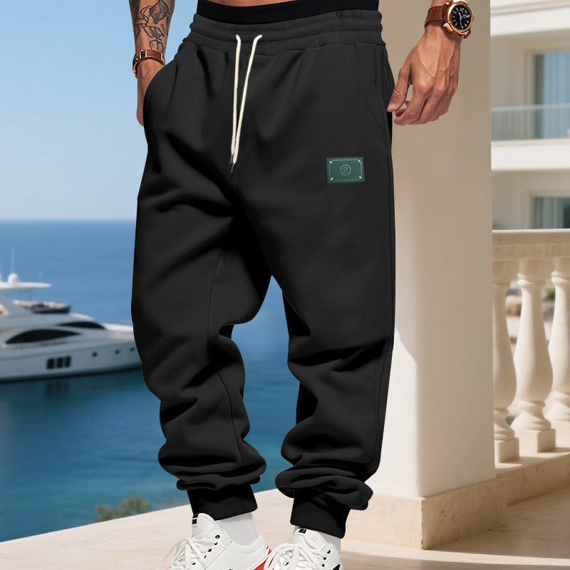 Herren bequeme Jogginghose mit verstellbarem Bund und praktischen Seitentaschen R&B