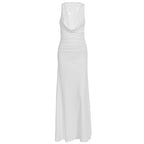 Damen Elegantes Maxikleid mit elegantem Neckholder-Design und raffinierter Spitzenlage R&B