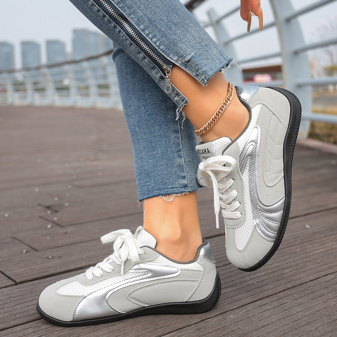 Damen Sportliche Sneakers mit atmungsaktiver Oberflächenstruktur und weicher Dämpfung R&B