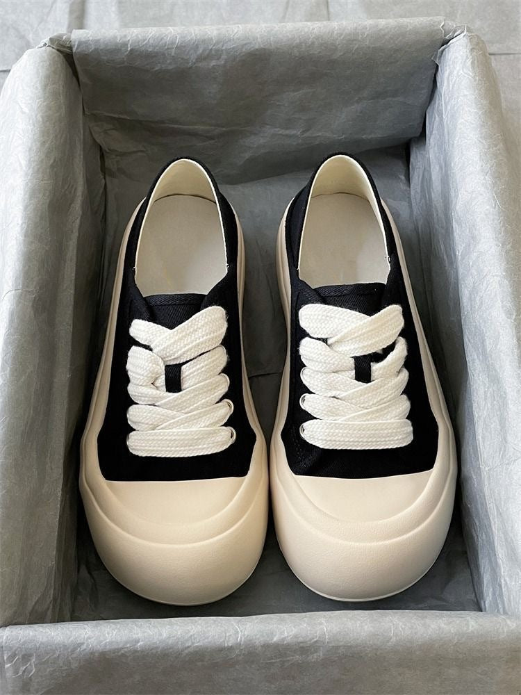 Damen Bequeme Sneaker aus hochwertigem Material mit elastischen Schnürsenkeln