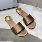 Damen Modische Zehentrenner-Sandalen mit eleganten Goldakzenten R&B