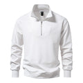 Herren modischer Sweatpullover mit stylischem Stehkragen und praktischem 1/4 Reißverschluss