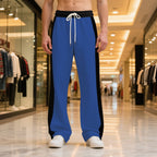 Herren trendige Sporthose mit elastischem Bund und seitlichen Kontraststreifen R&B