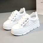 Damen Plateau Sneakers mit modischem Akzent und rutschfester Sohle R&B