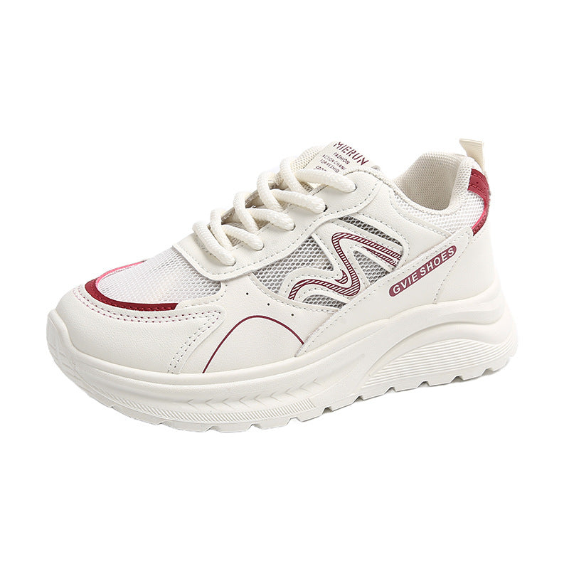 Damen sportliche Sneakers mit atmungsaktiver Mesh-Oberfläche und dämpfender Sohle R&B