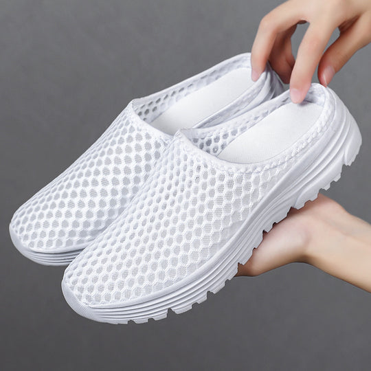 Damen Luftige Clogs mit atmungsaktivem Netzdesign R&B
