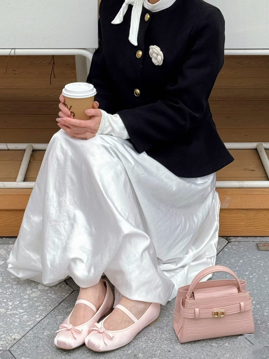 Damen Ballerinas mit dekorativem Schleifen-Design R&B