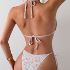 Damen Triangel-Bikini-Set mit verstellbaren BindR&Bändern R&B
