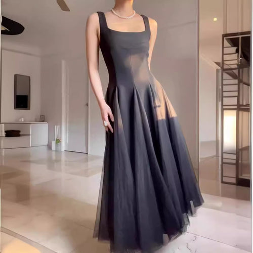 Damen Abendkleid mit schickem A-Linien-Schnitt und elegantem Chiffon-overlay R&B