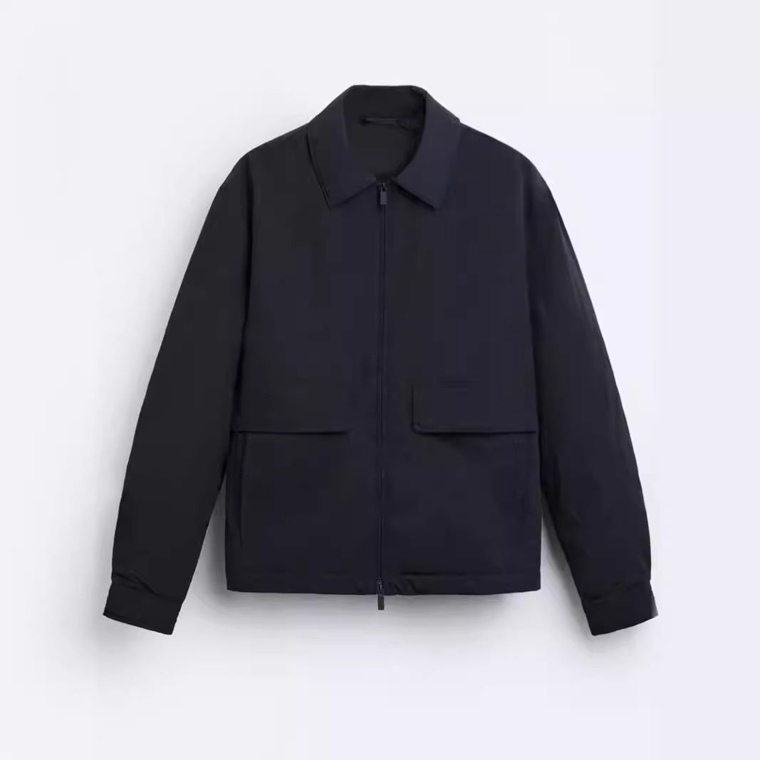 Herren lässige Jacke mit praktischen Taschen und modernem Schnitt R&B