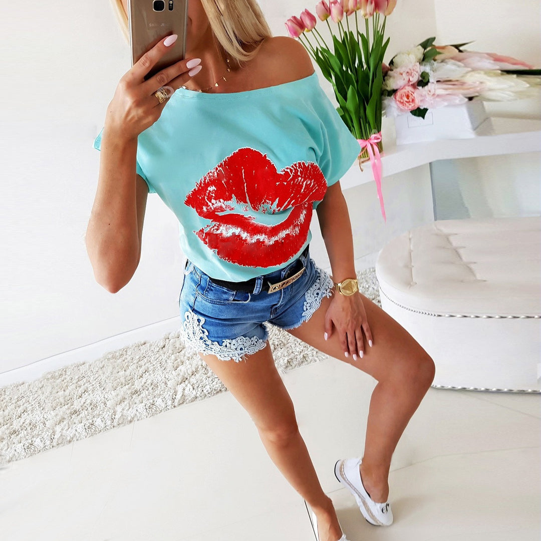 Damen Denim-Shorts mit Spitzenbesatz R&B