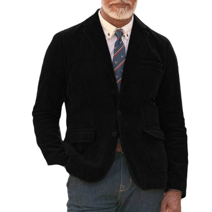 Herren cordjacke mit aufgesetzten Taschen und modernem Schnitt R&B