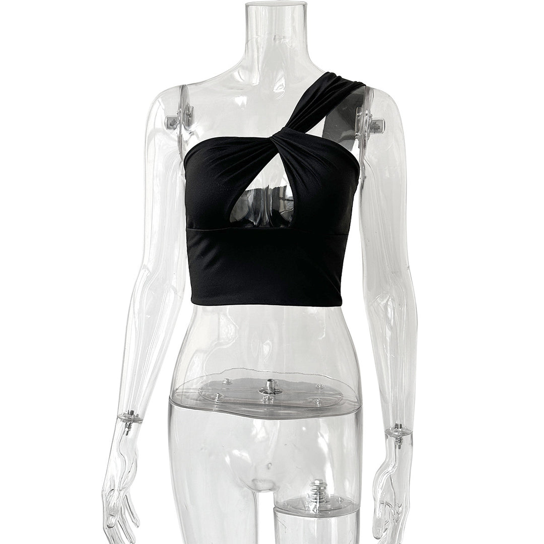 Damen Crop-Top mit Knotendetails R&B