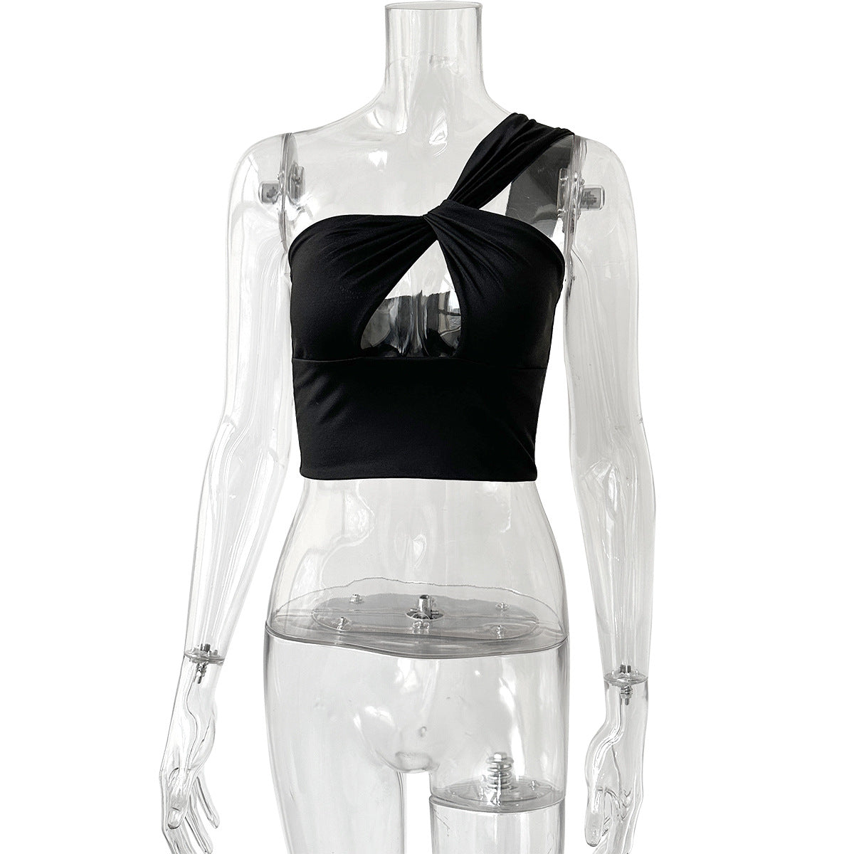 Damen Crop-Top mit Knotendetails