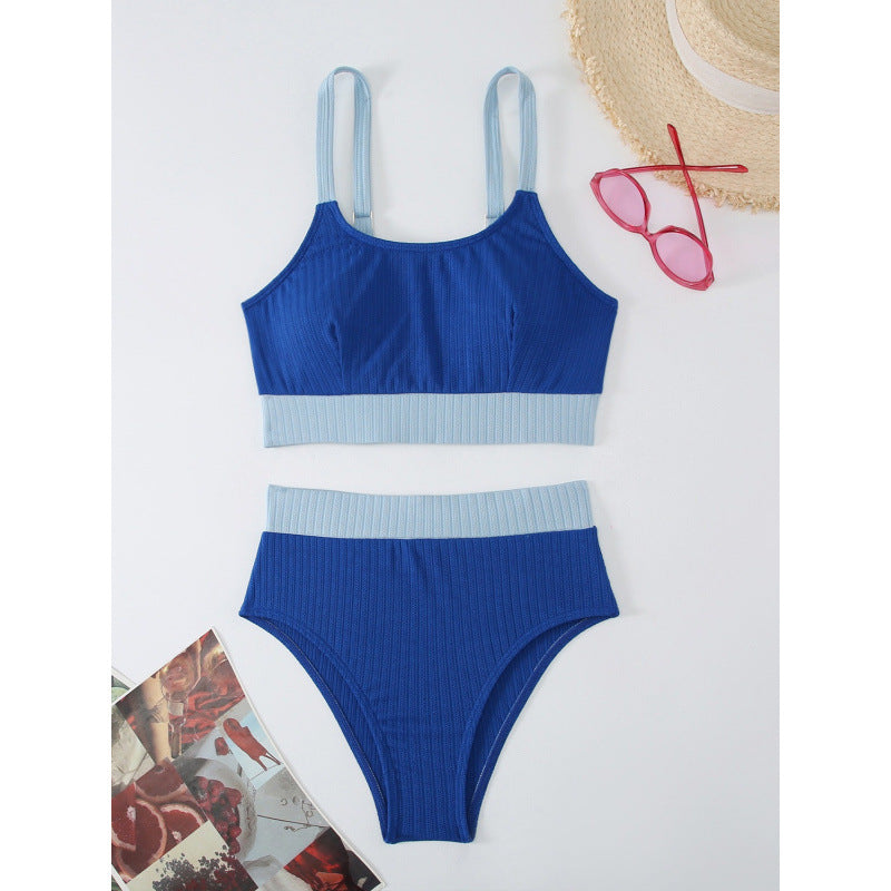 Damen Sport-Bikini-Set mit elegantem Design und verstellbaren Trägern R&B
