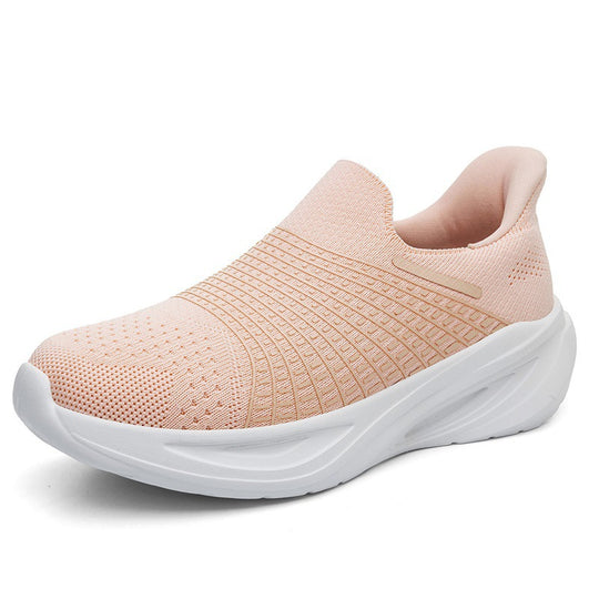Damen Bequeme Slip-On Sport-Sneakers mit dämpfender Sohle und atmungsaktivem Obermaterial R&B