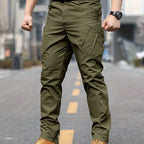 Herren Cargo-Hose mit verstellbarem Bund und tiefen Seitentaschen