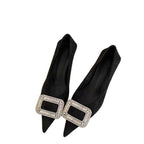 Damen elegante spitze Ballerinas mit funkelndem Schmuckdetail R&B