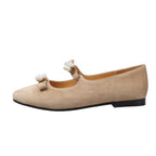 Damen Ballerina-Schuhe mit dekorativem Blumenakzent und flexiblem Riemchen R&B