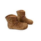 Damen kuschelige Wildleder-Stiefel mit flexiblem Knöchelbereich und rutschfester Sohle R&B