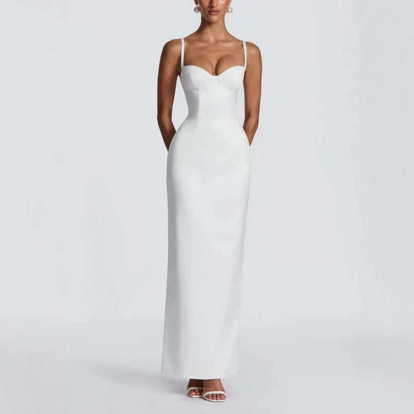 Damen Elegantes Ballkleid mit figurformendem Design R&B