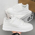 Damen Sportliche Sneakers mit atmungsaktiver Oberflächenstruktur und gepolsterter Sohle R&B