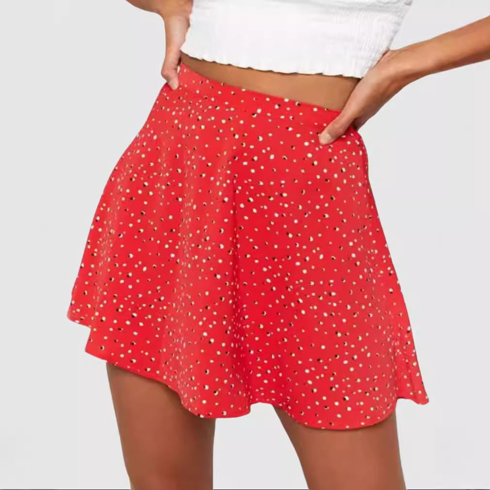 Damen Verspielter A-Linien Rock mit floralem Print R&B