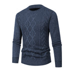 Herren Pullover mit strukturiertem Zopfmuster