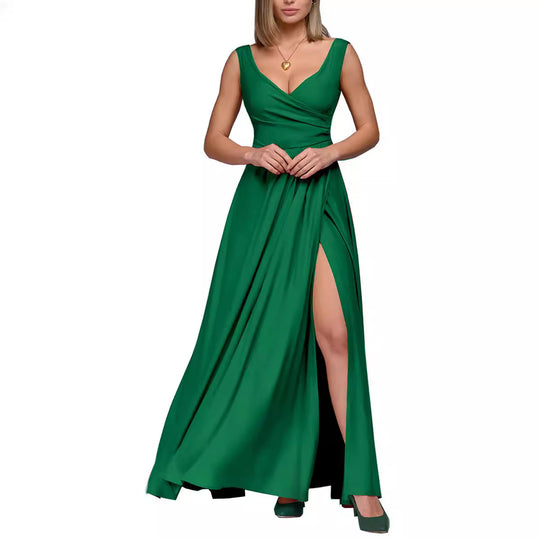 Damen Maxi-Kleid mit elegantem Wickeldesign R&B