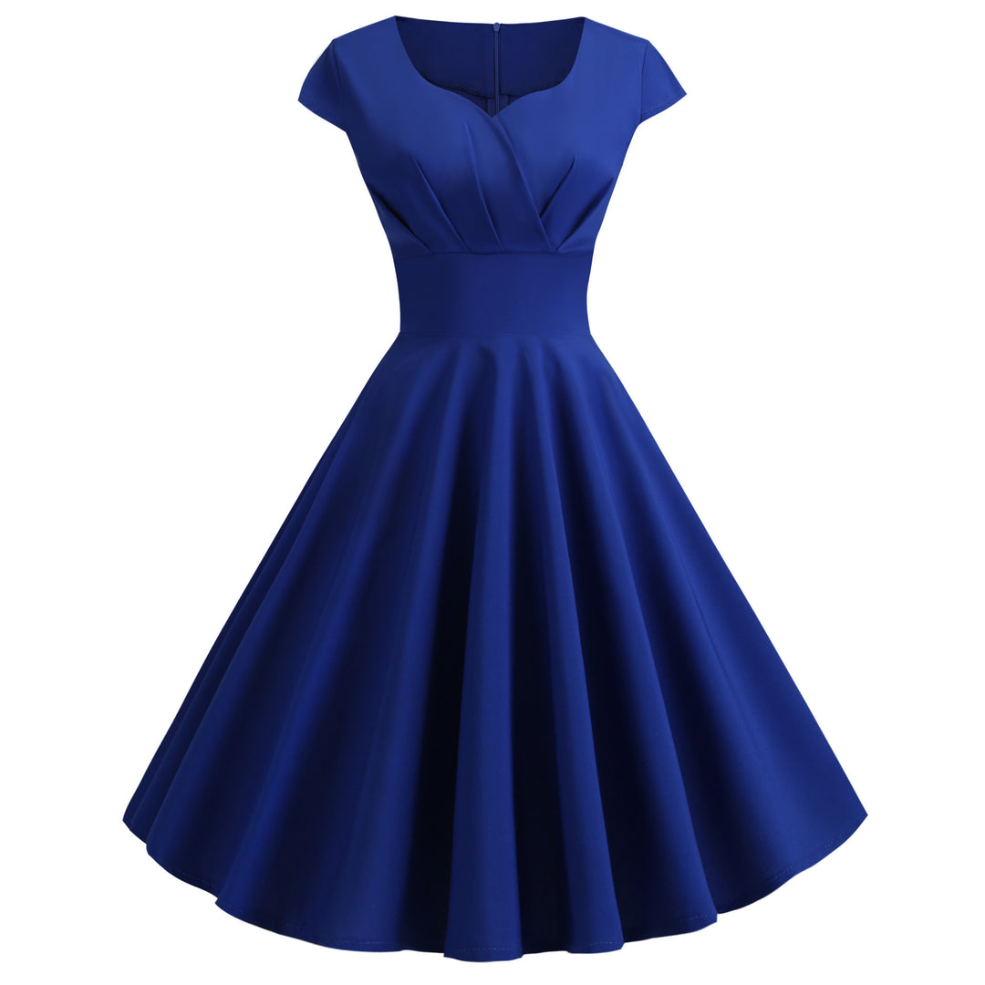 Damen A-Linien Kleid mit elegantem Taillenschnitt und schwingendem Saum R&B