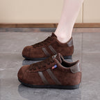 Damen lässige Sneakers mit weichem Obermaterial und rutschfester Sohle R&B