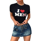 Damen Crop-T-Shirt im urbanen Grafikdesign R&B