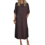 Damen Leichte Sommerkleid R&B