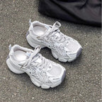 Damen Sportliche Casual Sneakers mit atmungsaktivem Obermaterial und dämpfender Sohle R&B