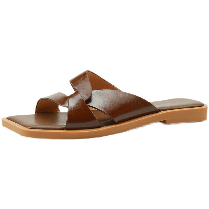 Damen modische Zehensteg-Sandalen mit luxuriösem Riemendesign R&B