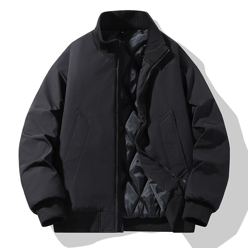 Herren modische Steppjacke mit hohem Kragen R&B
