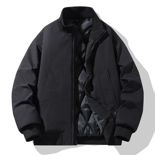 Herren modische Steppjacke mit hohem Kragen R&B
