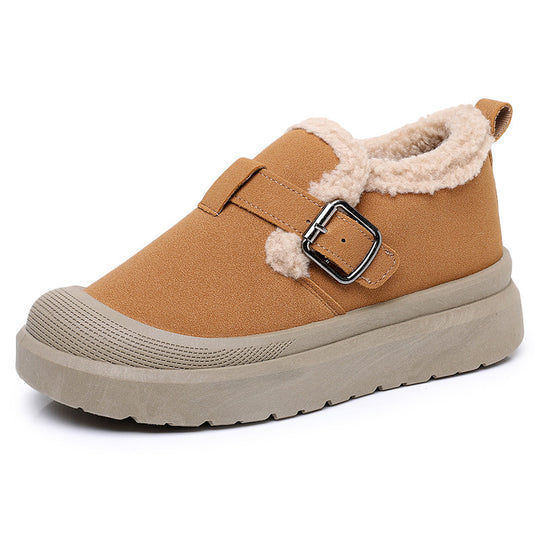 Damen Warmgefütterte Slip-On Sneakers mit verstellbarem Riemen R&B