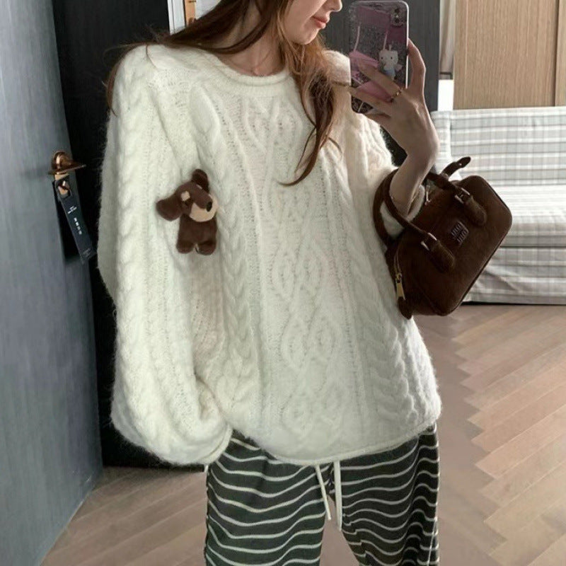 Damen Grobstrickpullover R&B